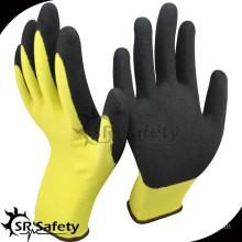 SRSAFETY 13g nylon liner palm coated sandy nitrile auto repair gloves